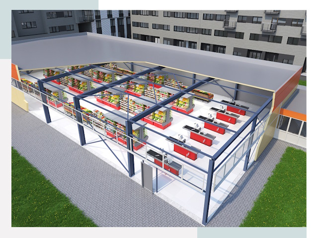 Строительство магазинов в Борзя от 618 руб. за м²