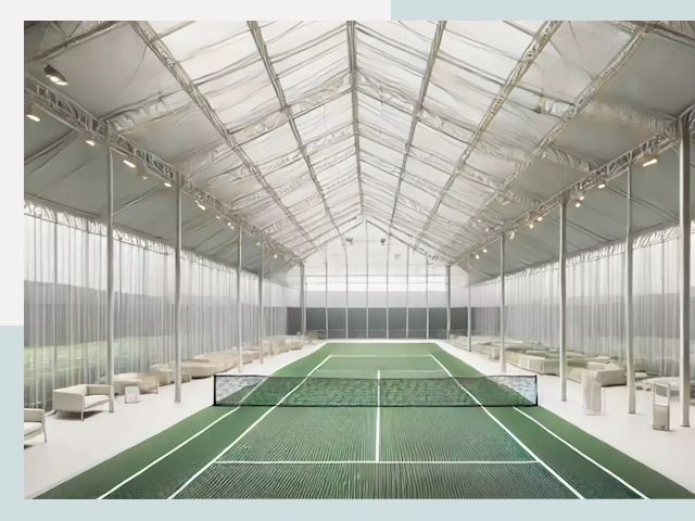 Строительство теннисных кортов в Борзе