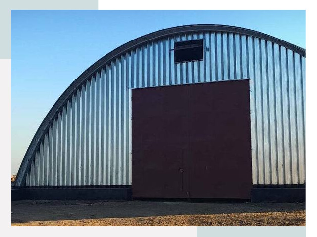 Бескаркасные ангары в Борзе