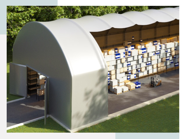 Тентовые ангары в Борзе