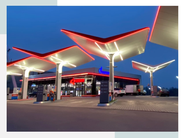 Навесы для АЗС в Борзе