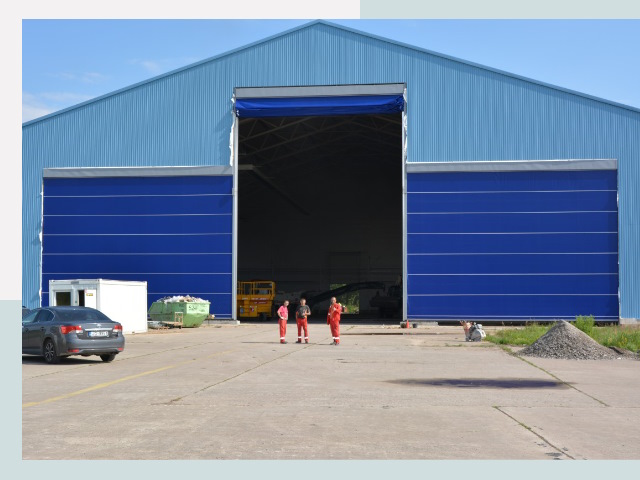 Ангарные ворота в Борзя от СтальСтрой-Бря по цене 618 руб.